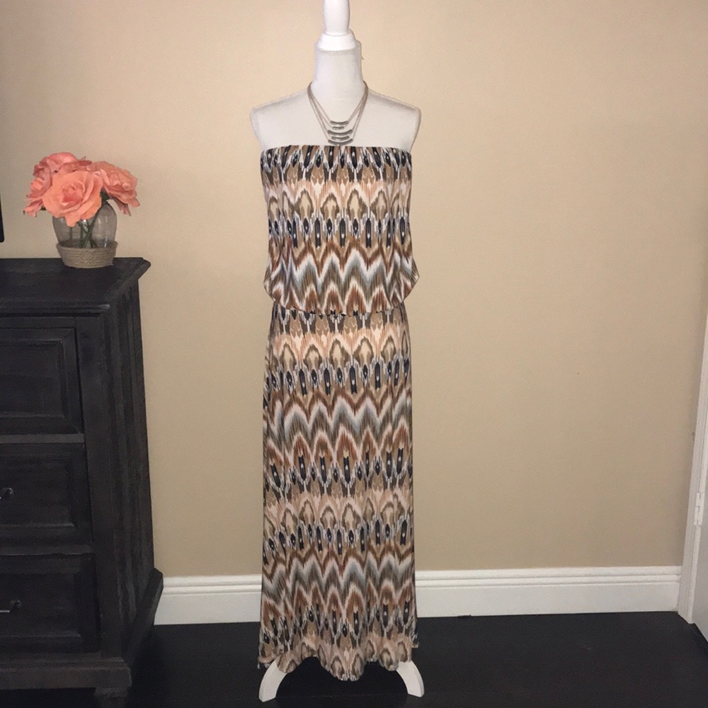 Cache Strapless Maxi Dress